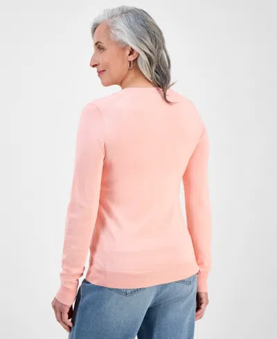 Style & Co Women's Button-up Cardigan, Regular & Petite, Created For Macy's In Pink