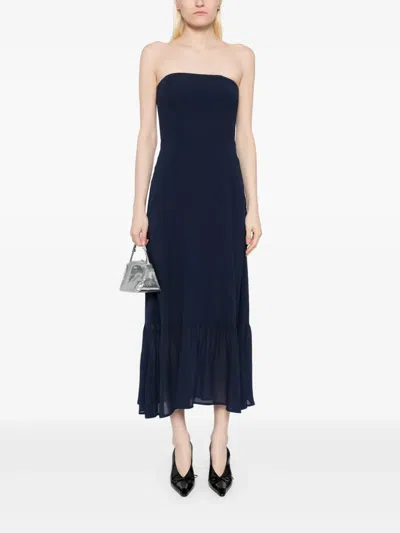 Reformation Arta Dress In Navy