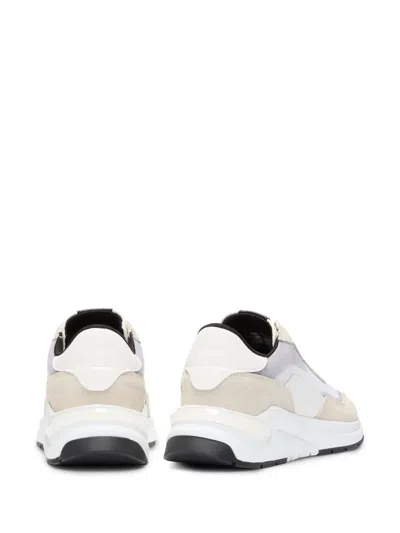 Hugo Boss Suede-panelling Sneakers In Multi