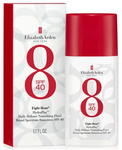 Elizabeth Arden Eight Hour Hydraplay Daily Defense Nourishing Fluid Broad Spectrum Sunscreen Spf 40, 1.7 Oz.