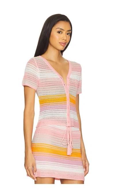 Pq Ellie Crochet Top In Orange