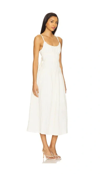 Steve Madden Toby Stretch Cotton Dress In White