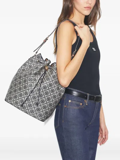 Tory Burch T Monogram Oversized Bucket Bag