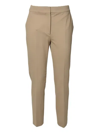 Max Mara Pegno Pants In Camel Viscose Blend