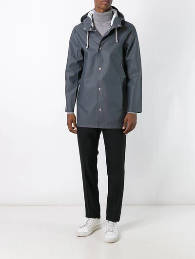 Shop Stutterheim 'stockholm' Raincoat In Grey