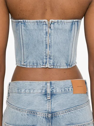 Wardrobe.nyc Strapless Denim Top