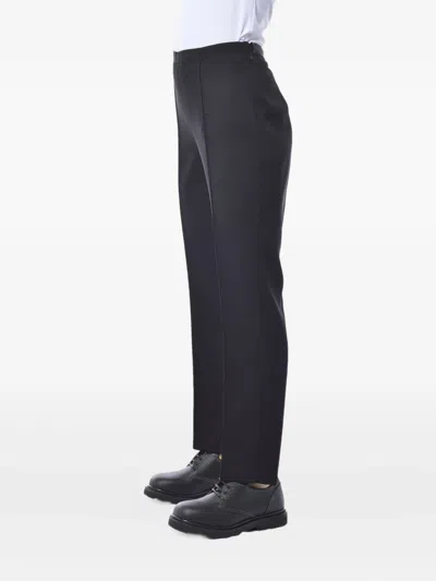 Etro Black Wool Twill Cigarette Pants