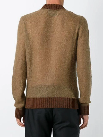 Shop Al Duca D'aosta V-neck Sweater In Brown