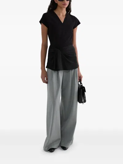 Karl Lagerfeld Pantalon Pinzas Gris