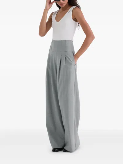 Karl Lagerfeld Pantalon Pinzas Gris