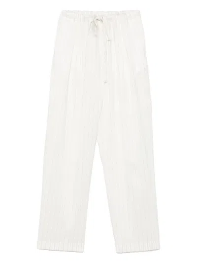 Khaite Trenton Trousers In White