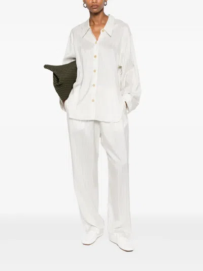 Khaite Trenton Trousers In White