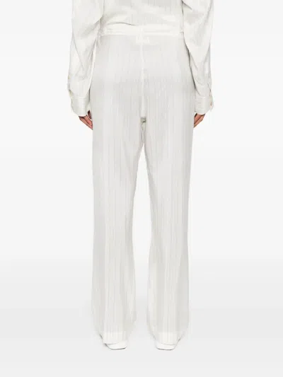 Khaite Trenton Trousers In White