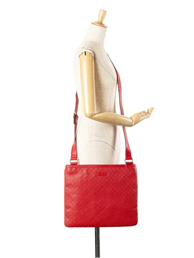 Pre-owned Gucci 2000-2015 Leather Diamante Hilary Lux Crossbody Bag