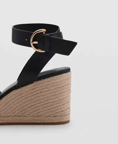 Mango Woven Wedge Heeled Sandals