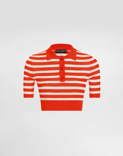 Dolce & Gabbana Viscose Polo In Multi