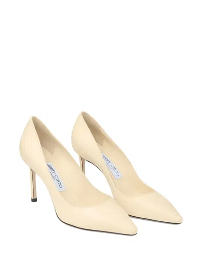Jimmy Choo Women Ivory Satin Love 85 Pumps In White