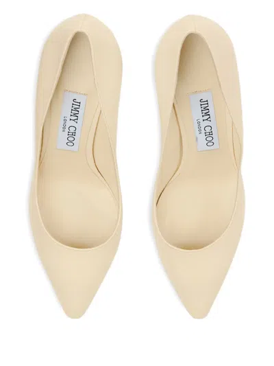 Jimmy Choo Women Ivory Satin Love 85 Pumps In White