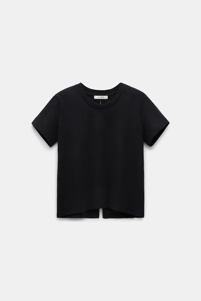 Dorothee Schumacher T-shirt With Satin Bows On The Back In Black