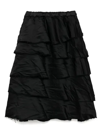 Black Comme Des Garçons Rock Im Layering-look