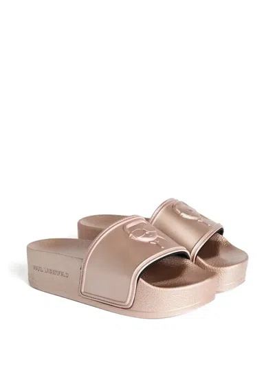 Karl Lagerfeld Kondominium Pool Slides In Pink