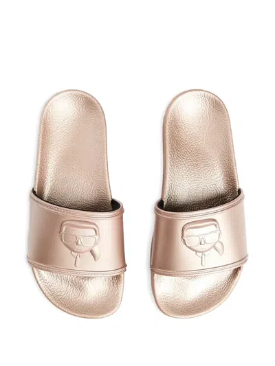 Karl Lagerfeld Kondominium Pool Slides In Pink