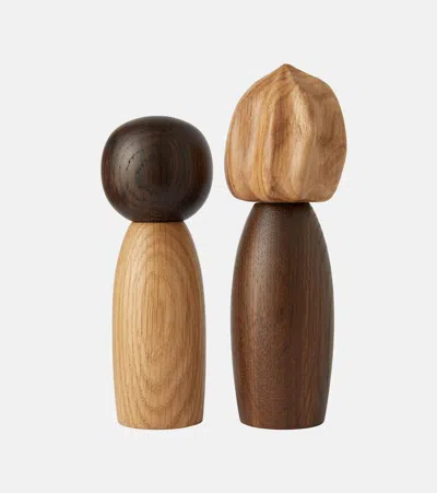 L'objet Picanto Wood Salt And Pepper Mill In Oak