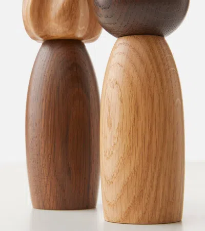 L'objet Picanto Wood Salt And Pepper Mill In Oak
