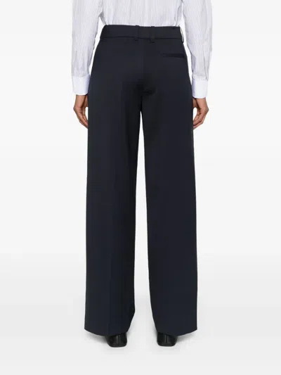 The Frankie Shop Wool Blend Wide Leg Trousers With Belt Loops