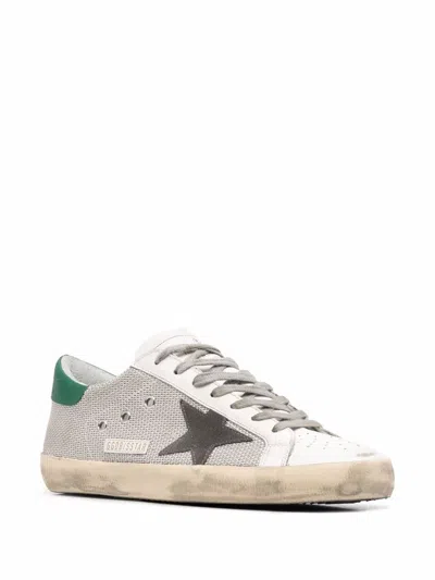 Golden Goose Super-star Leather Sneakers In White