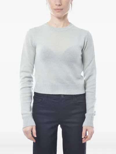 Jil Sander Round-collar Long-sleeve Wool Pullover