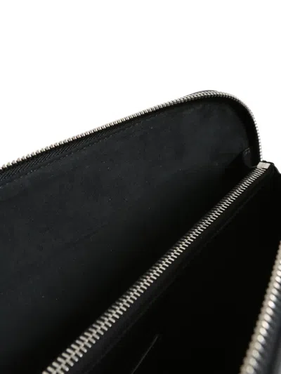 Alexander Mcqueen Logo-stamp Leather Clutch