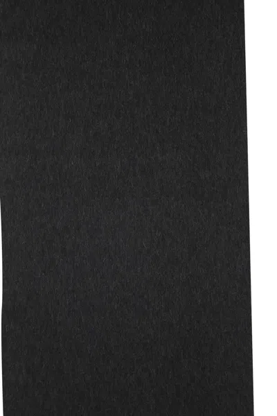 Prada Fringed Hem Twilight Scarf In Blue