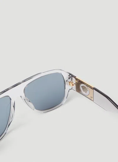 Versace Logo Sunglasses In Blue