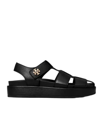 Tory Burch Strappy Sandals Platform Sole In Black