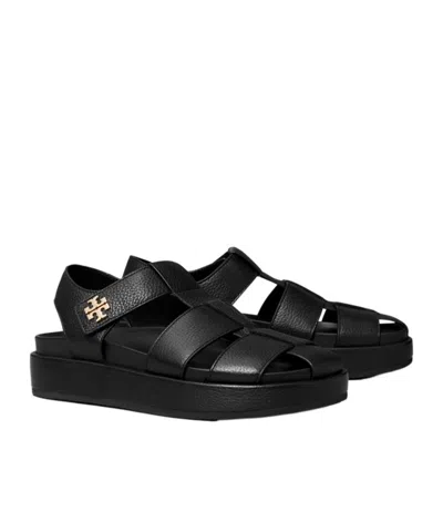 Tory Burch Strappy Sandals Platform Sole In Black