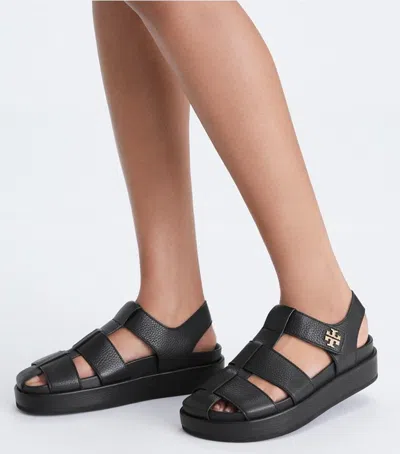 Tory Burch Strappy Sandals Platform Sole In Black