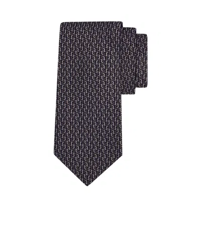 Ferragamo Gancio Squiggle Jacquard Tie