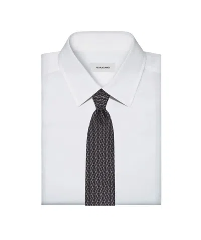 Ferragamo Gancio Squiggle Jacquard Tie