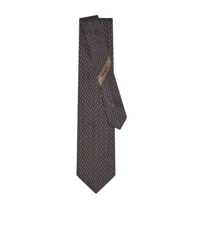 Ferragamo Gancio Squiggle Jacquard Tie