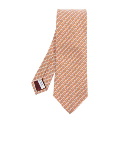 Ferragamo Elephant Print Silk Tie