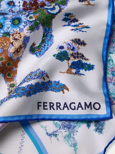 Ferragamo Patchwork Printed Silk Scarf
