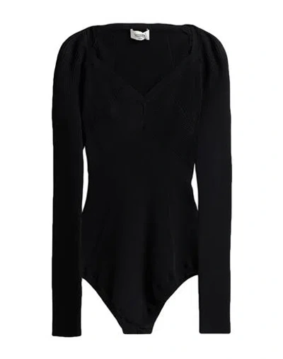 Valentino Garavani Woman Bodysuit Black Size S Viscose, Polyester
