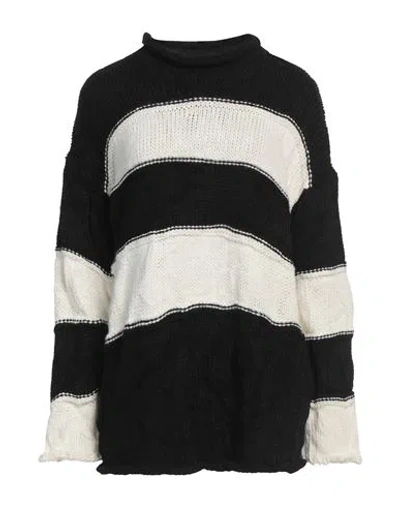 Virginia Bizzi Woman Turtleneck Black Size 10 Acrylic, Virgin Wool, Alpaca Wool, Viscose