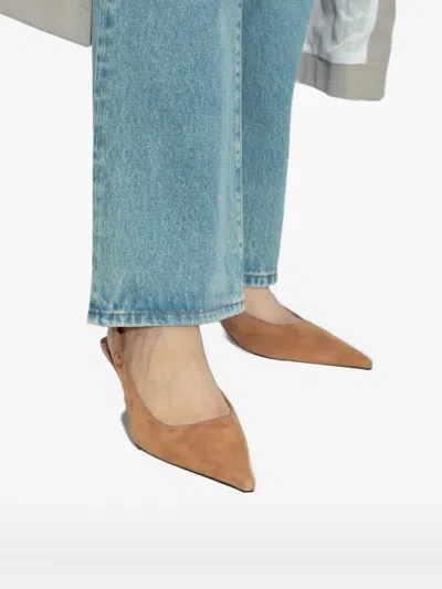 Jimmy Choo Slingback Amel In Tan/ Tortoise