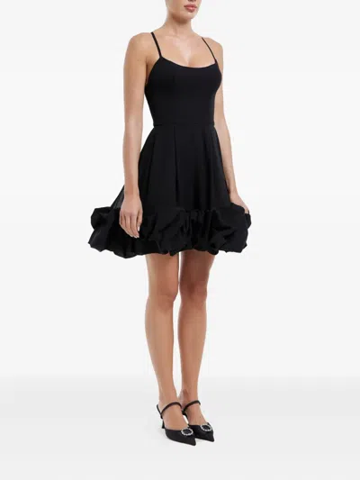 露背紧胸衣式迷你连衣裙