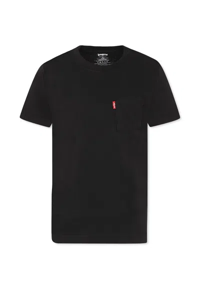 Levi's Black T-shirt For Boy In Black