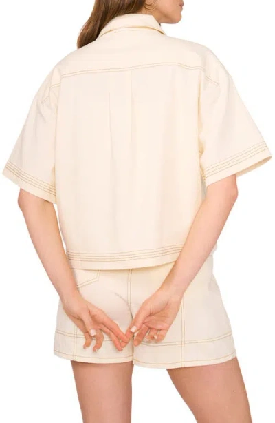 Parker Women's Short-sleeve Stitched  Jacket In Yellow