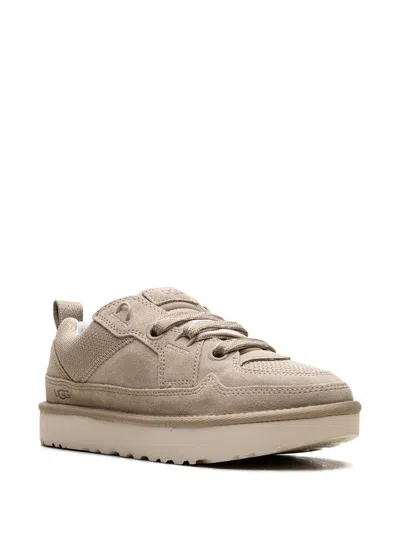 Ugg Beige Suede And Mesh Lowmel Sneakers
