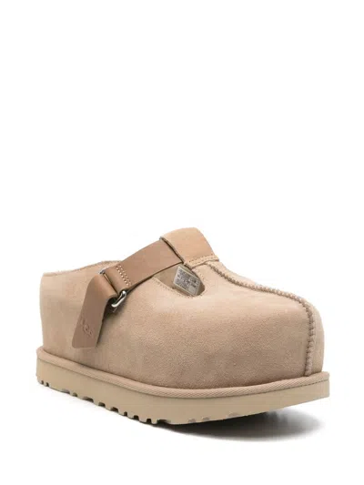 Ugg Lace-up Flatform Sole Round Toe Shoes